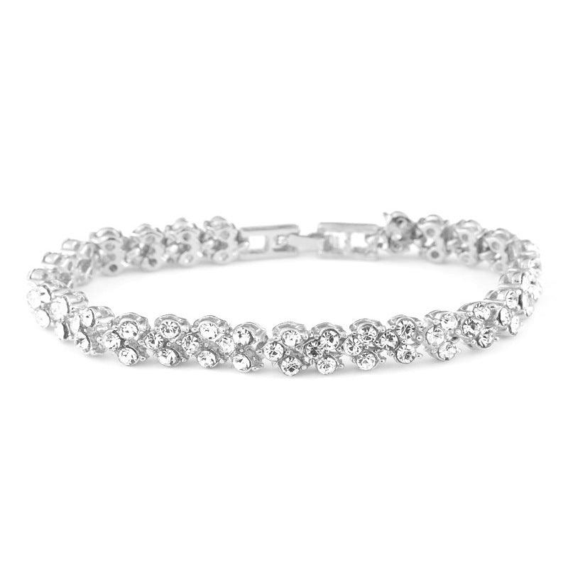 Roman Bride Bracelet With Diamonds YongxiJewelry Silver