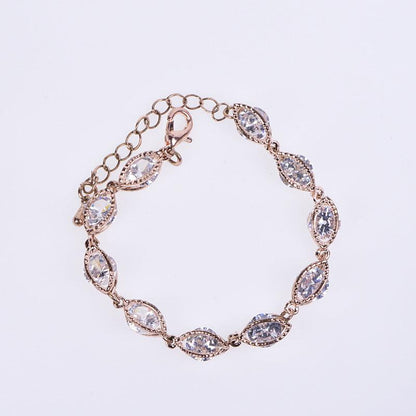 Crystal Jewelry Rose Gold Bracelet YongxiJewelry Gold