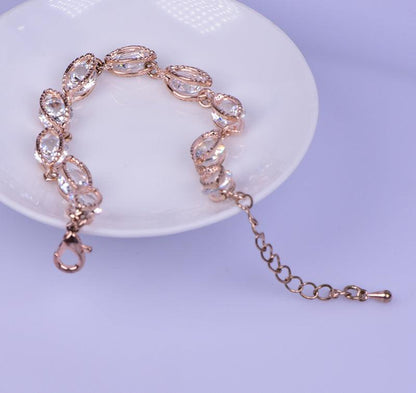 Crystal Jewelry Rose Gold Bracelet YongxiJewelry 2