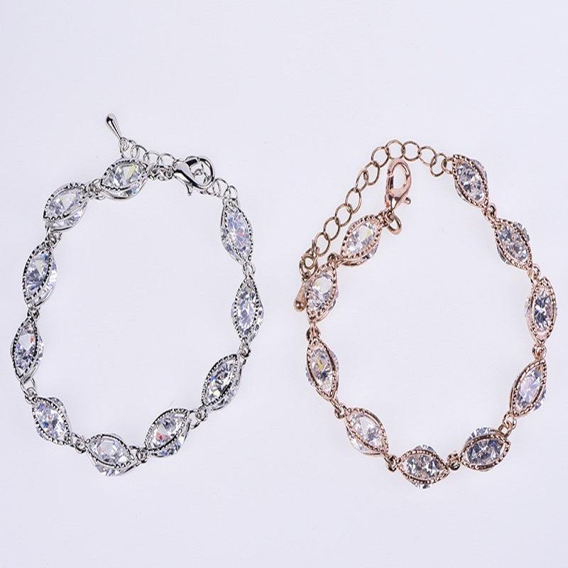 Crystal Jewelry Rose Gold Bracelet YongxiJewelry 4