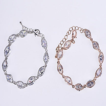 Crystal Jewelry Rose Gold Bracelet YongxiJewelry 4