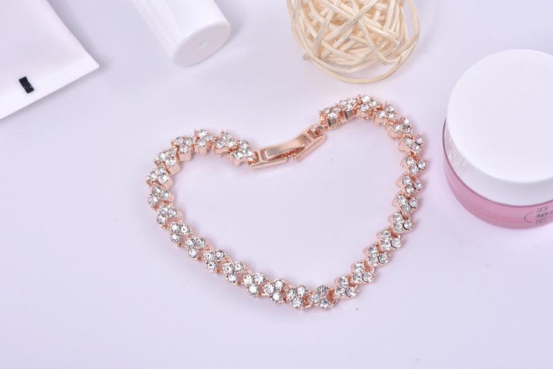 Roman Rose Gold Jewelry with Diamonds YongxiJewelry Rose Gold