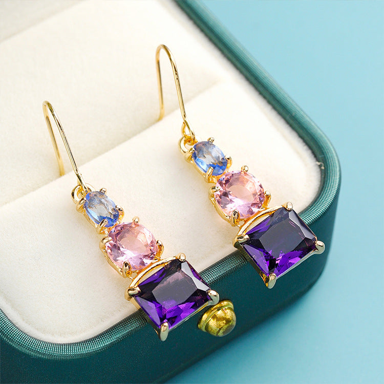 Dazzling Zircon Earrings YongxiJewelry 3