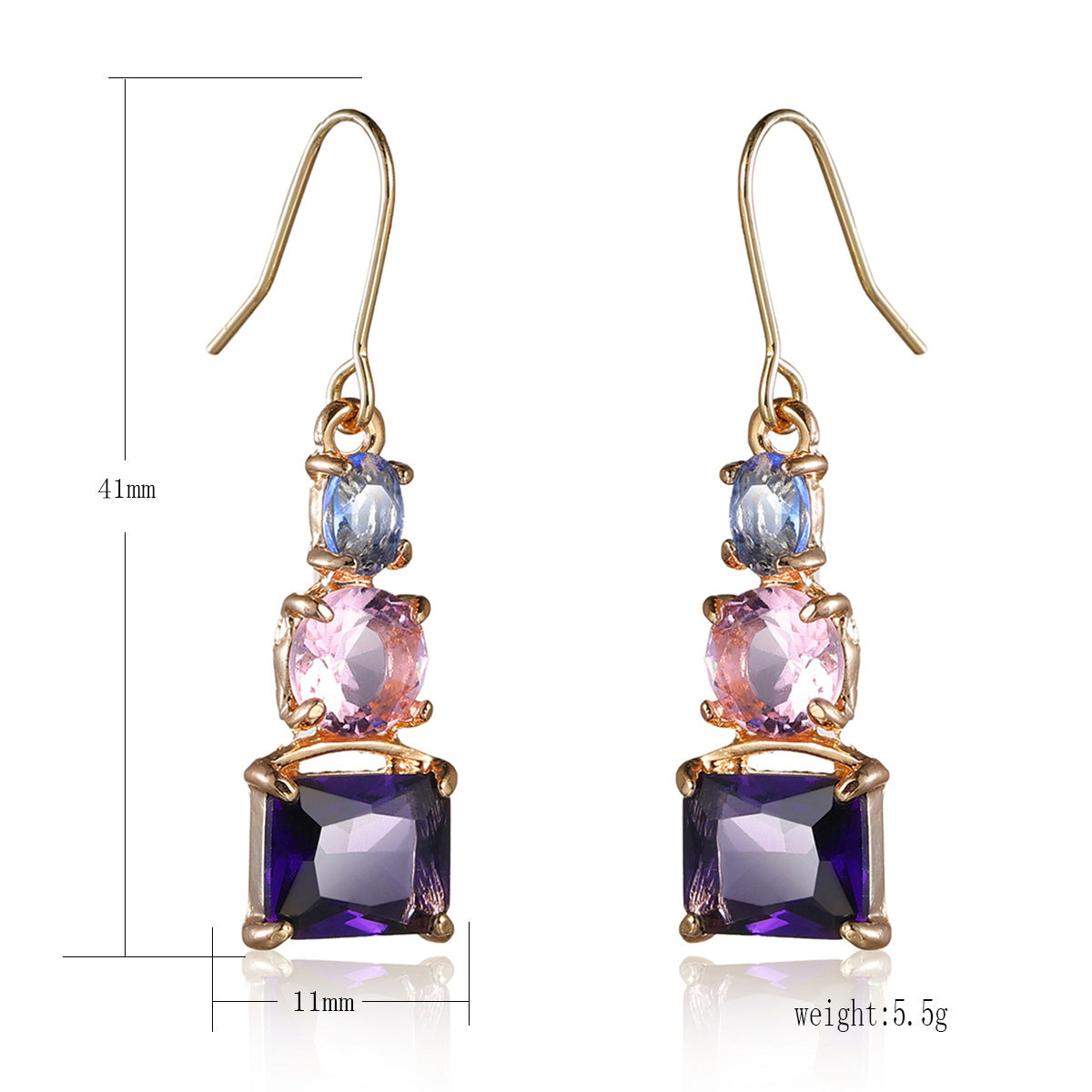 Dazzling Zircon Earrings YongxiJewelry 5