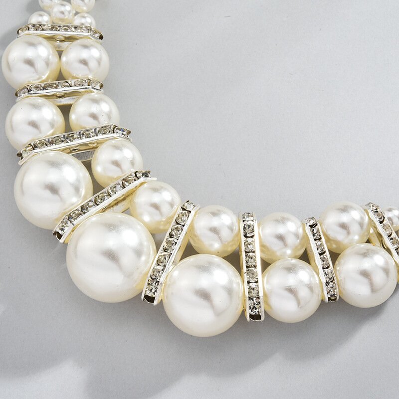 Charming Pearl Necklace and Earrings Set 3