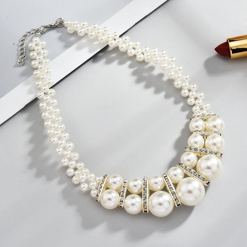 Charming Pearl Necklace and Earrings Set 8