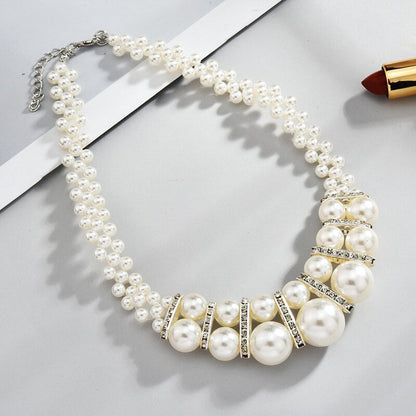 Charming Pearl Necklace and Earrings Set 8