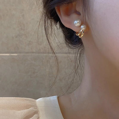 Chic Pearl Earrings YongxiJewelry4