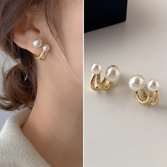 Chic Pearl Earrings YongxiJewelry5