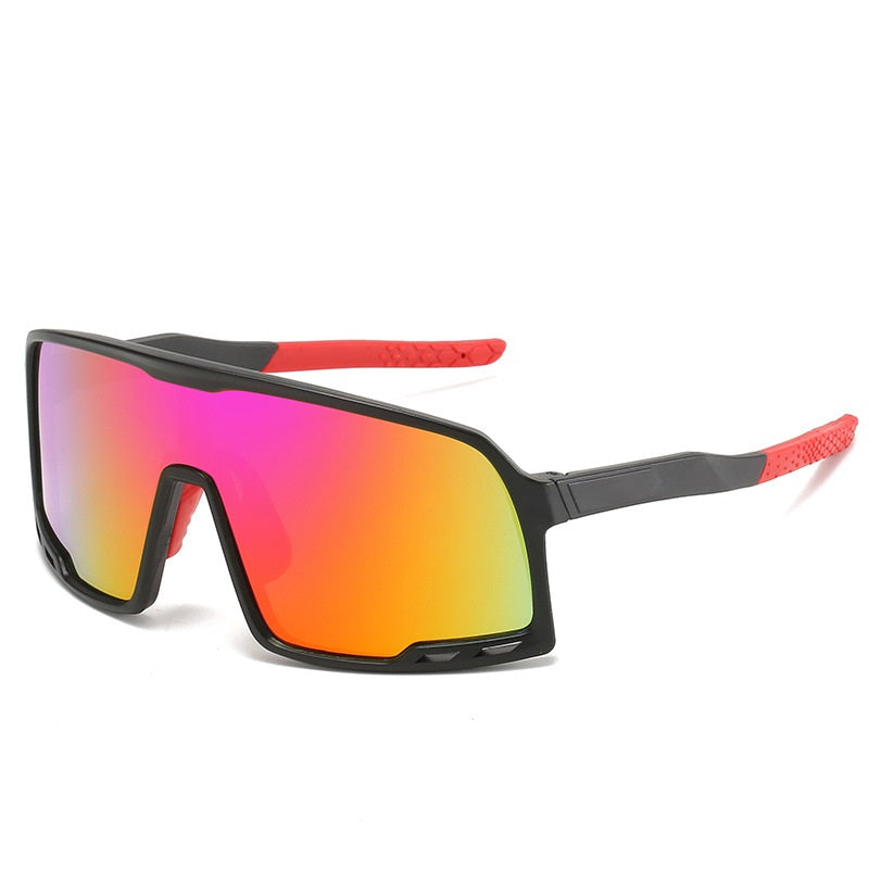 Multi-Colored Cycling Sunglasses YongxiJewelry Red