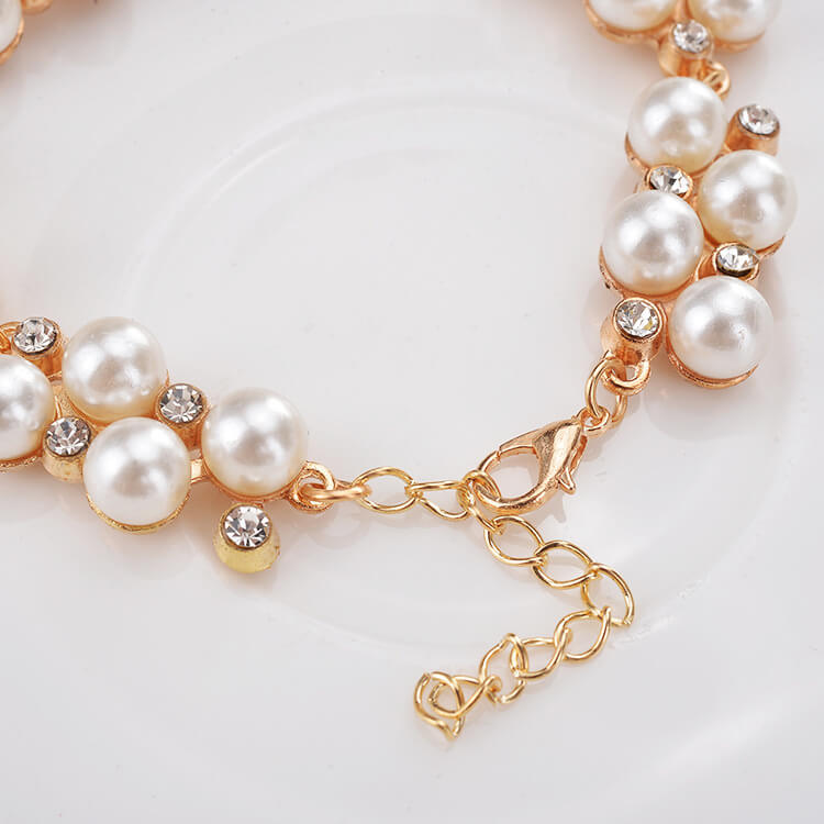 Elegant Pearl Diamond Bracelet YongxiJewelry 5