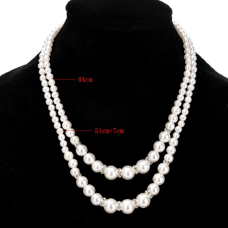 Elegant Pearl and Gold Accent Necklace YongxiJewelry 4