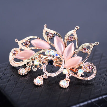 Elegant Rhinestone Butterfly Hairclip YongxiJewelry 2