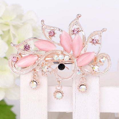 Elegant Rhinestone Butterfly Hairclip YongxiJewelry 3