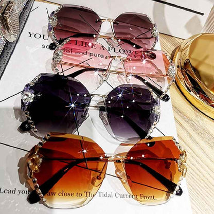 Embellished Crystal Sunglasses YongxiJewelry 1