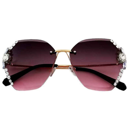 Embellished Crystal Sunglasses YongxiJewelry 3