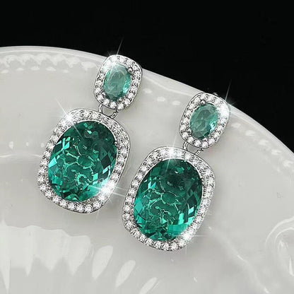 Emerald Green Crystal Jewelry Set YongxiJewelry 2