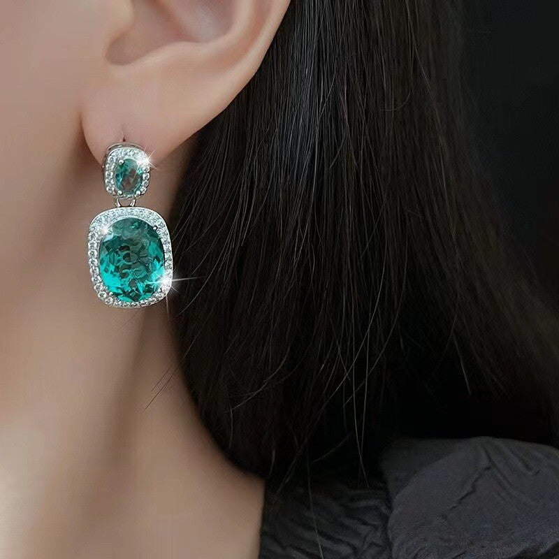 Emerald Green Crystal Jewelry Set YongxiJewelry 4