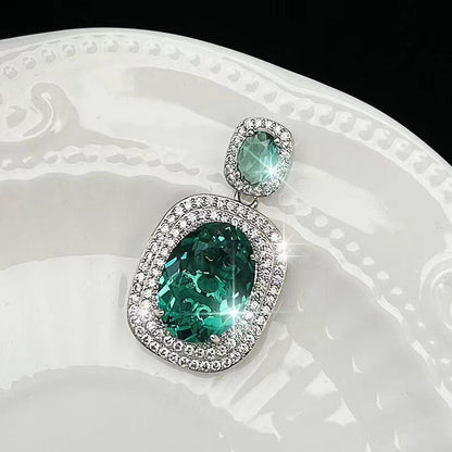 Emerald Green Crystal Jewelry Set YongxiJewelry 7