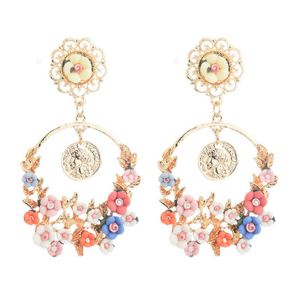 Handcrafted Spring Floral Earrings YongxiJewelry Color