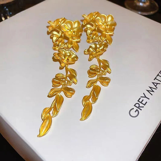 Golden Blossom Earrings YongxiJewelry 6