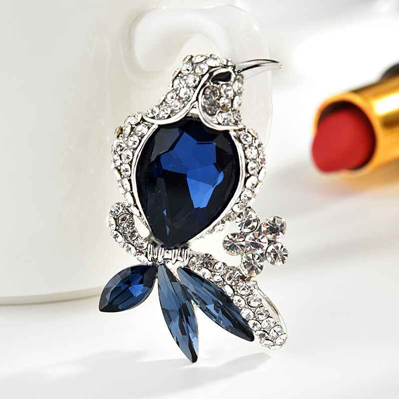 Luminous Blue Bird Zircon Rhinestone  Brooch, Fashion Accessory, Jewelry For Women YongxiJewelry 1