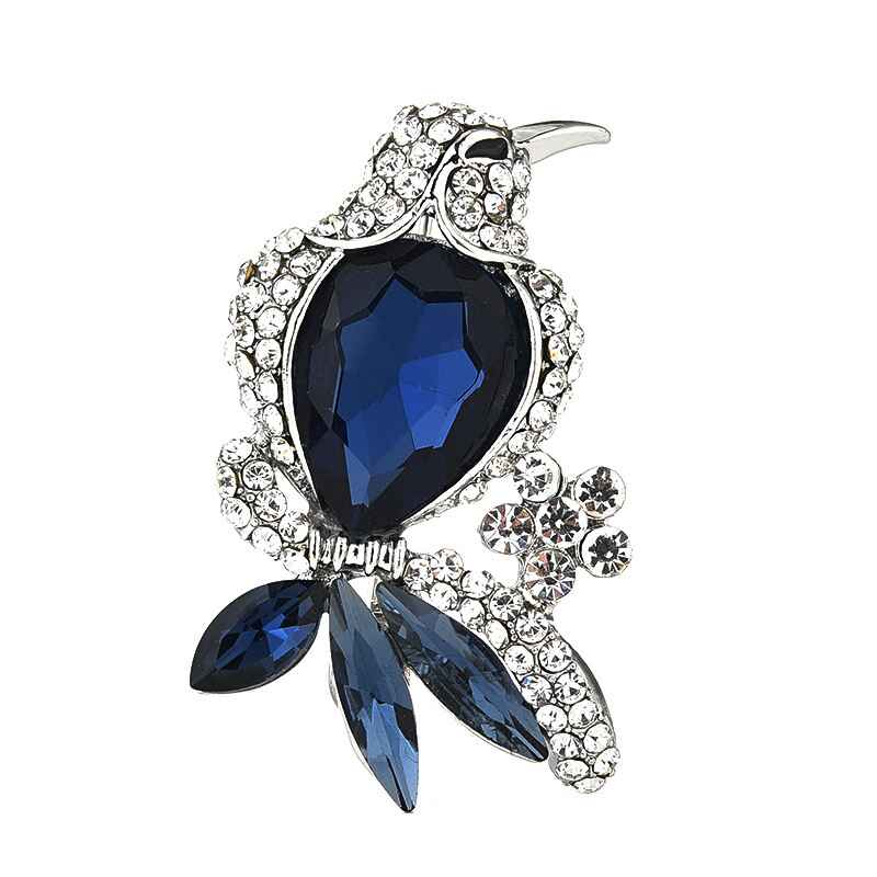 Luminous Blue Bird Zircon Rhinestone  Brooch, Fashion Accessory, Jewelry For Women YongxiJewelry 2