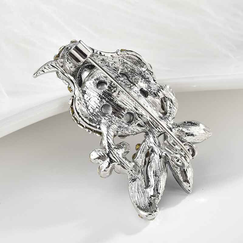 Luminous Blue Bird Zircon Rhinestone  Brooch, Fashion Accessory, Jewelry For Women YongxiJewelry 7