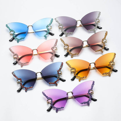 Luminous Butterfly Sunglasses，Fashion Eyewear, Unique Sunglasses - YongxiJewelry