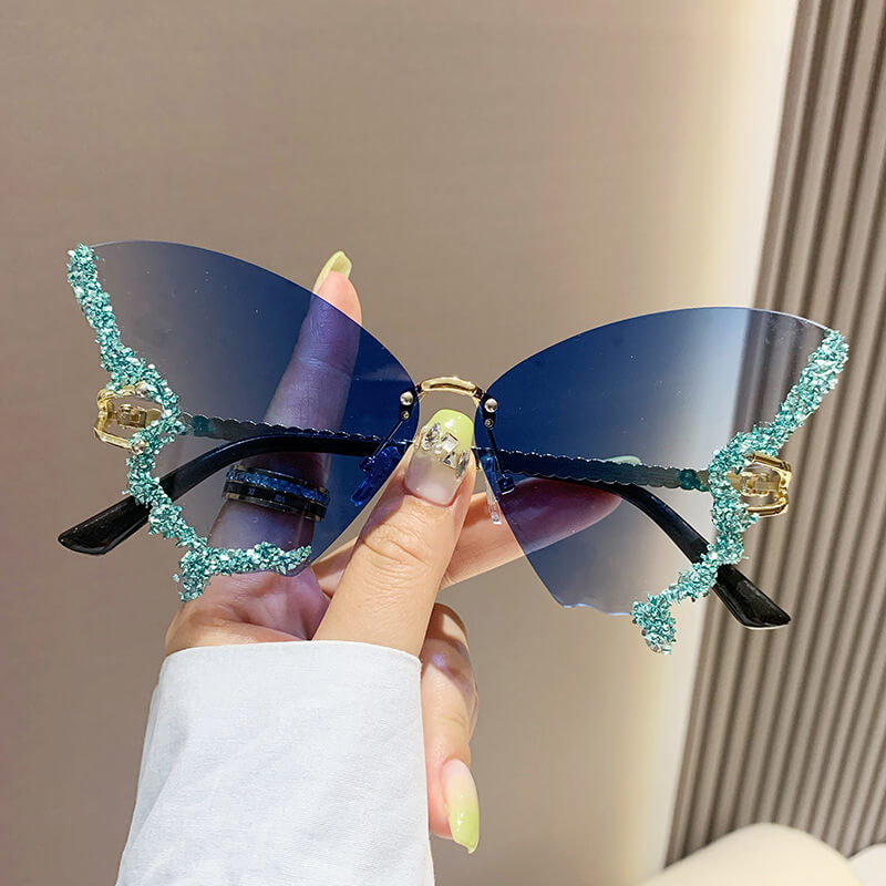 Luminous Butterfly Sunglasses，Fashion Eyewear, Unique Sunglasses - YongxiJewelry