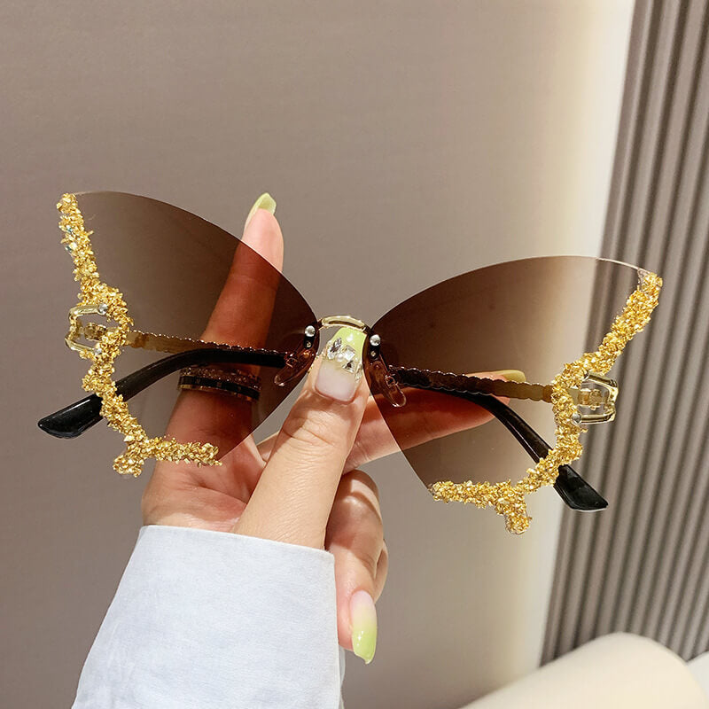 Luminous Butterfly Sunglasses，Fashion Eyewear, Unique Sunglasses - YongxiJewelry