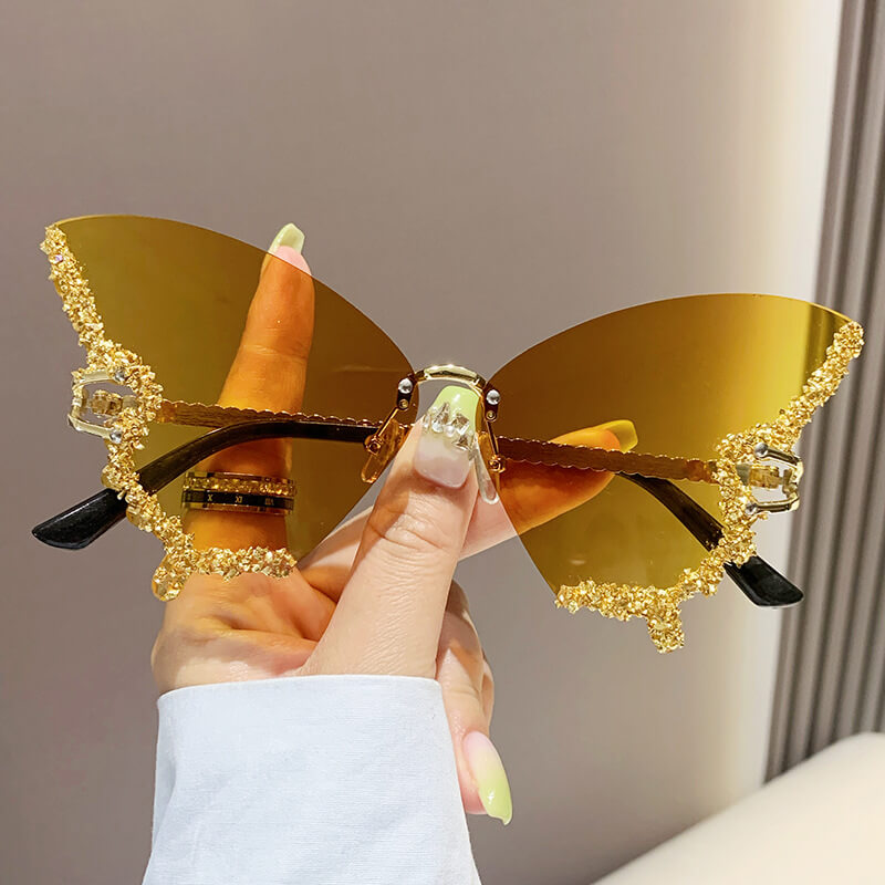 Luminous Butterfly Sunglasses，Fashion Eyewear, Unique Sunglasses - YongxiJewelry