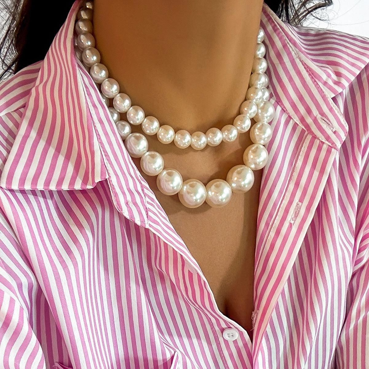 Multi-Strand Pearl Necklace YongxiJewelry 5