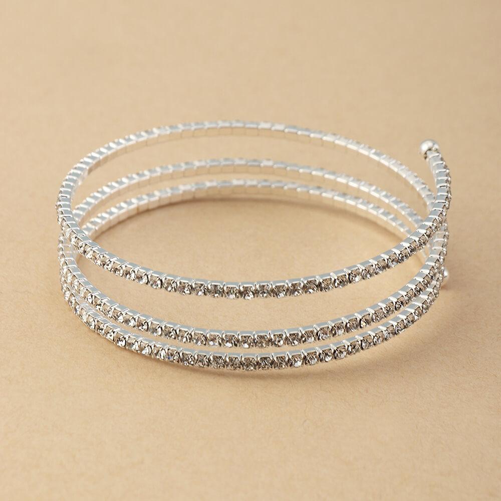 Multi-Row Rhinestone Pearl Bracelet YongxiJewelry 6