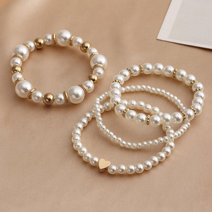 Elegant Fashionable Pearl Bracelet Set YongxiJewelry 3