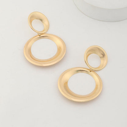 Retro Electroplated Drop-Shaped Gourd Earrings YongxiJewelry 1