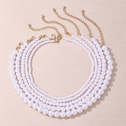 Elegant Round Imitation Pearl Necklace YongxiJewelry 1