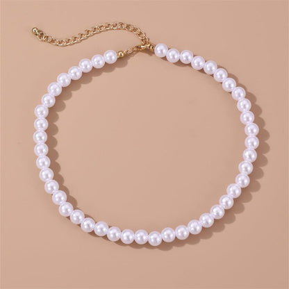 Elegant Round Imitation Pearl Necklace YongxiJewelry 5