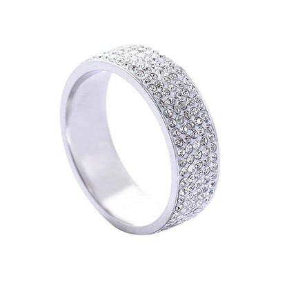 Luxury Diamond-Encrusted Titanium Ring YongxiJewelry 5