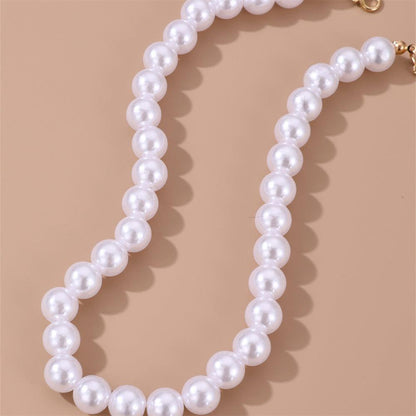 Elegant Round Imitation Pearl Necklace YongxiJewelry 2