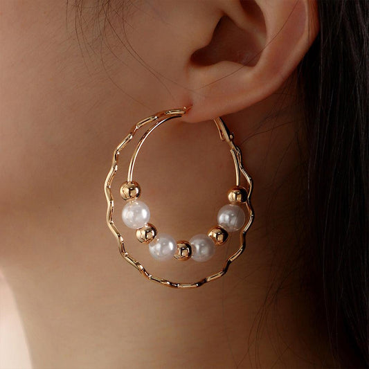 Pearl Earrings, Classic Temperament Earrings YongxiJewelry 1
