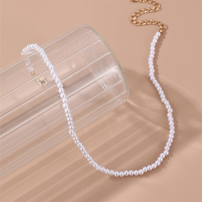 Elegant Round Imitation Pearl Necklace YongxiJewelry 3