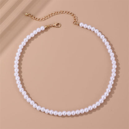 Elegant Round Imitation Pearl Necklace YongxiJewelry 4