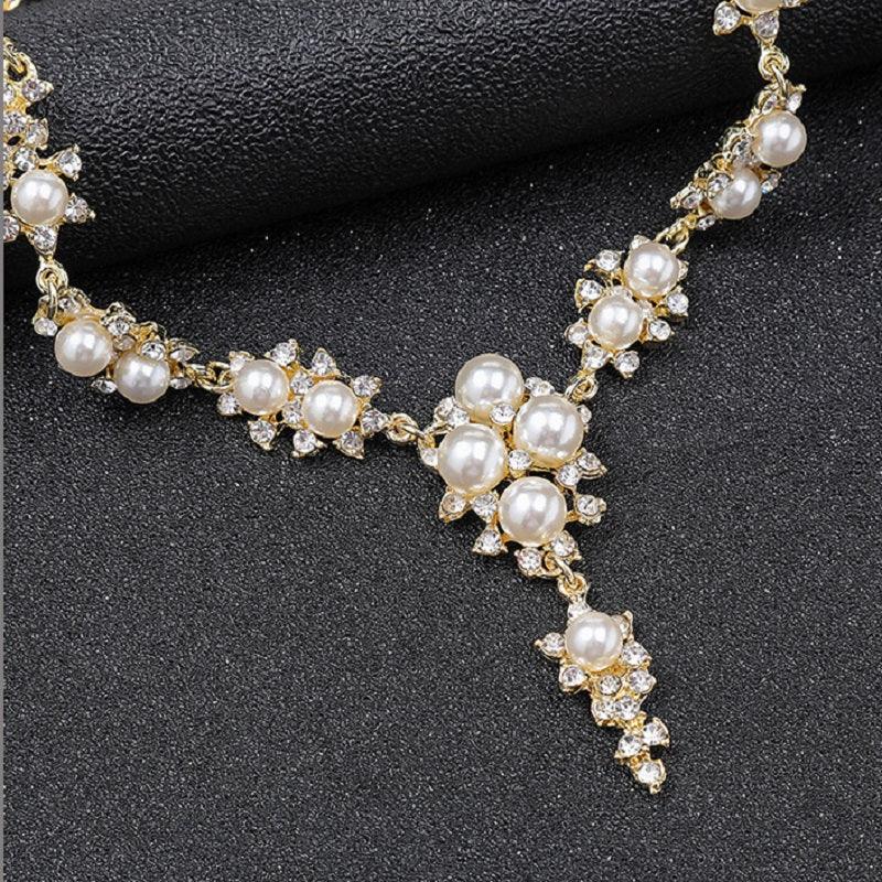 Pearl Necklace Set Bridal Dress Jewelry YongxiJewelry 3