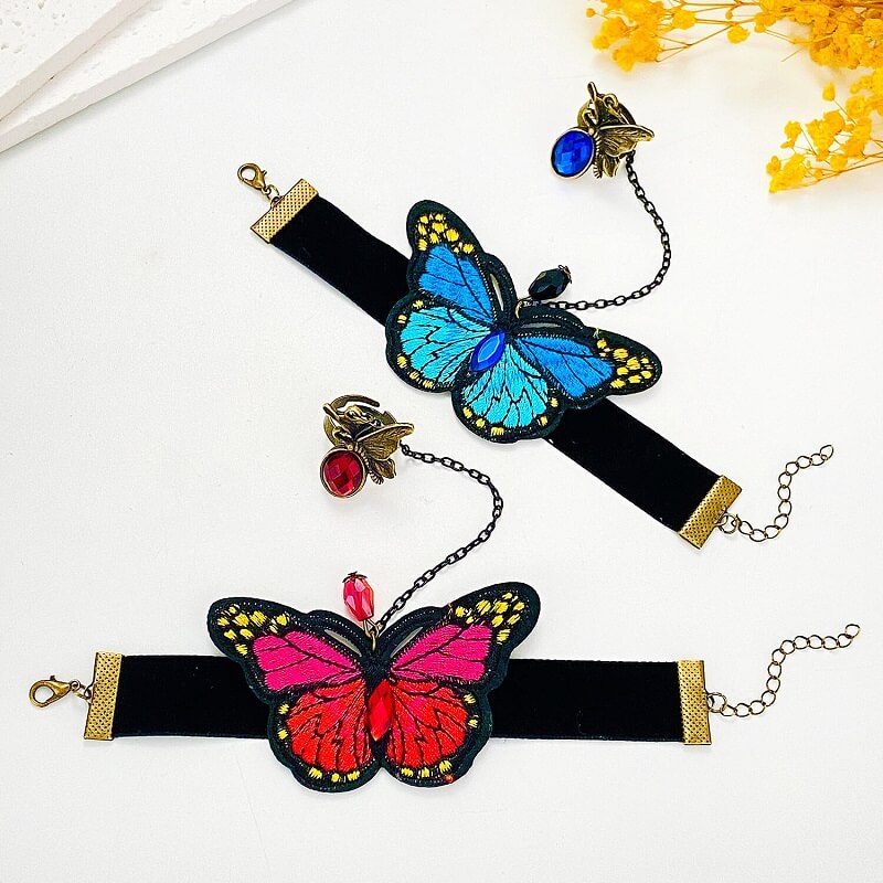 Retro  Finger Bracelet Butterfly Hand Ornaments YongxiJewelry 4