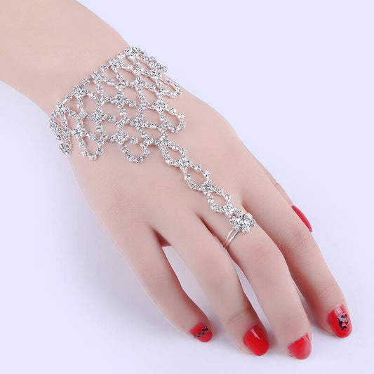 Rhinestone-Studded Bracelet YongxiJewelry 2