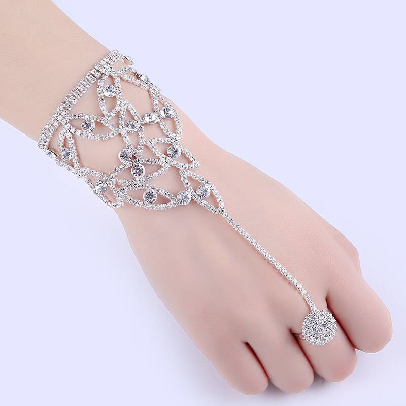 Rhinestone-Studded Bracelet YongxiJewelry 3