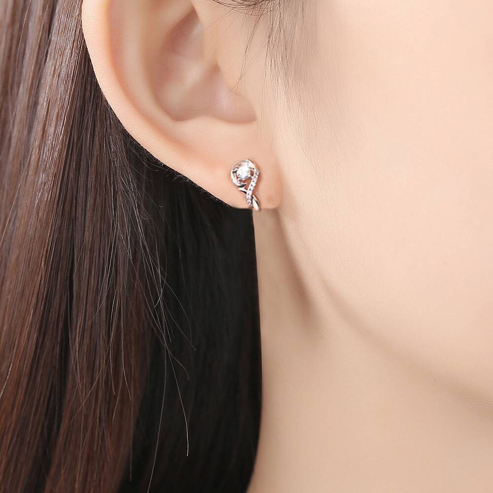 Rhinestone Gold Earrings YongxiJewlry 6