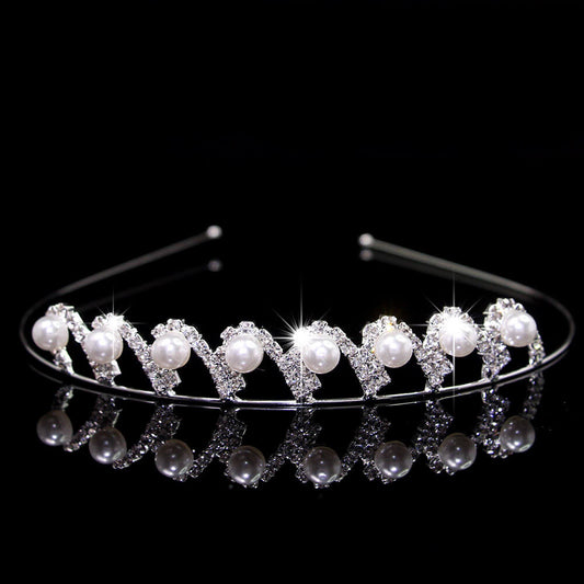 Rhinestone Pearl Head Band  YongxiJewelry 1