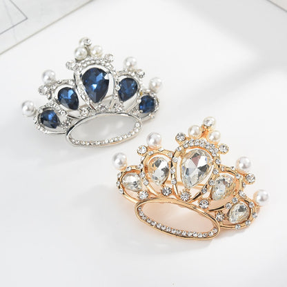 Royal Crown Zircon Pearl Brooch YongxiJewelry 1